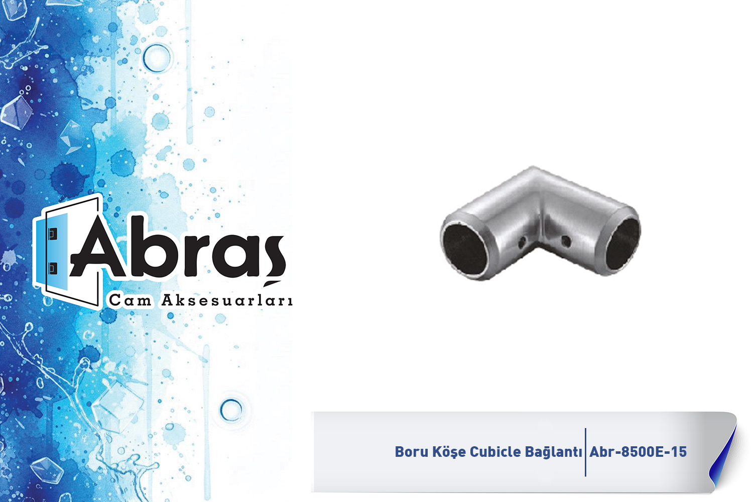 Cubicle Boru Köşe Bağlantısı Abr-8500E-15