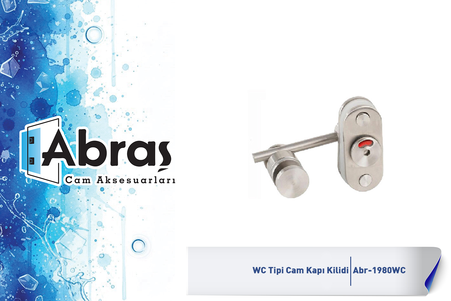 Cubicle Wc Cam Kapı Kilidi Abr-1980WC