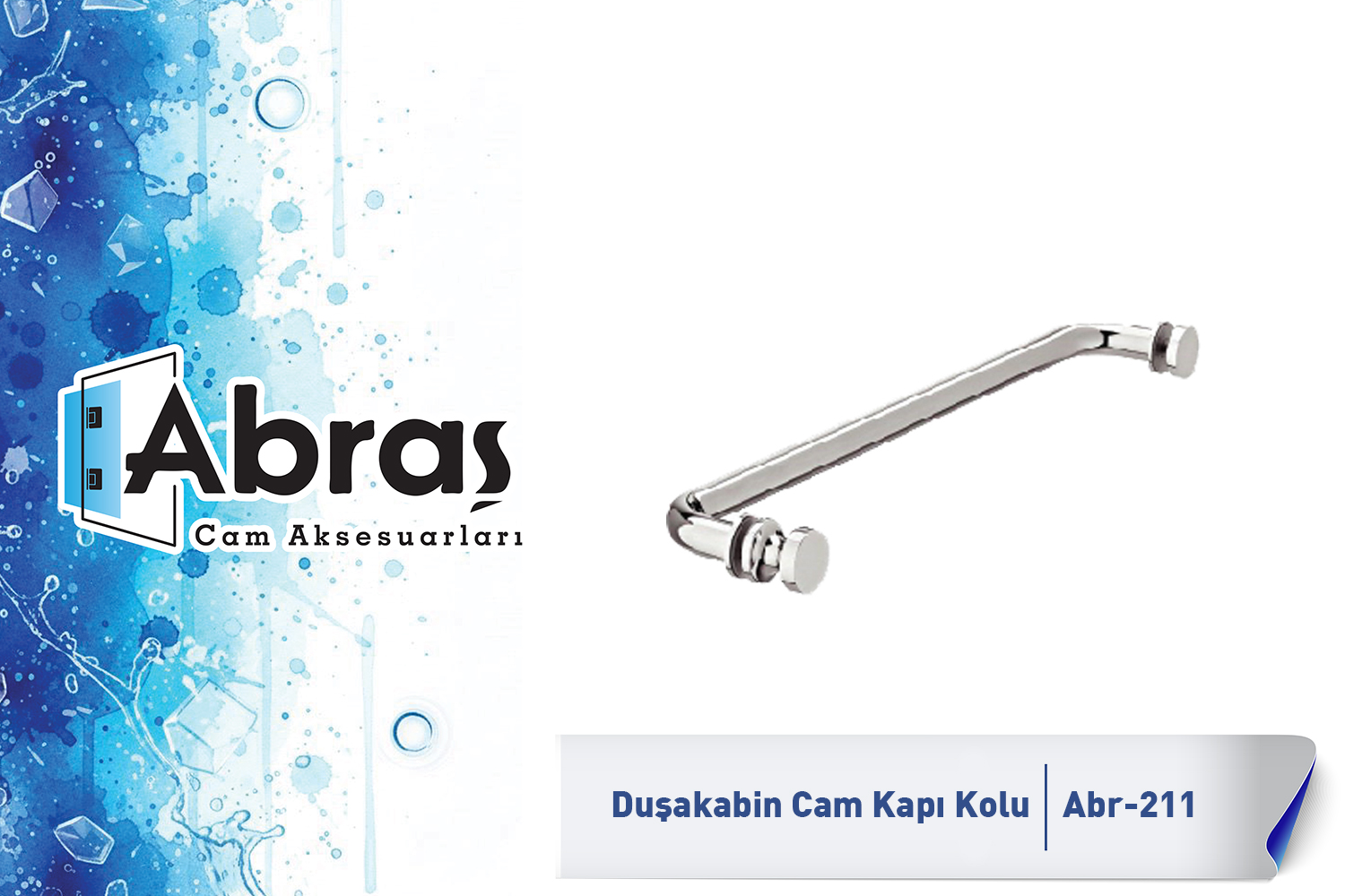 Duşakabin Cam Kapı Kolu Abr-211