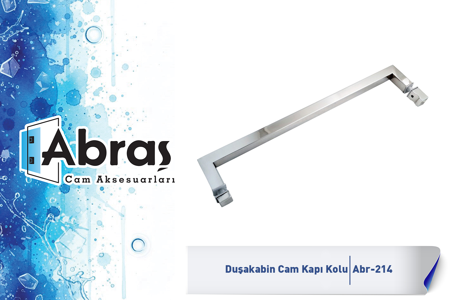 Duşakabin Cam Kapı Kolu Abr-214