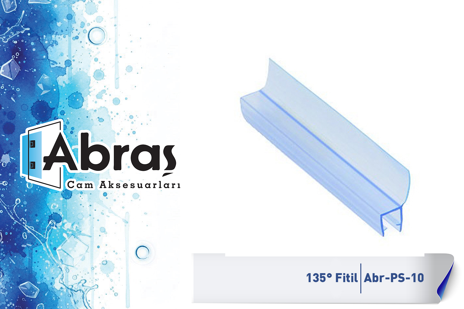 Duş Cam Kapı Açılı Bini Fitili Abr-PS10