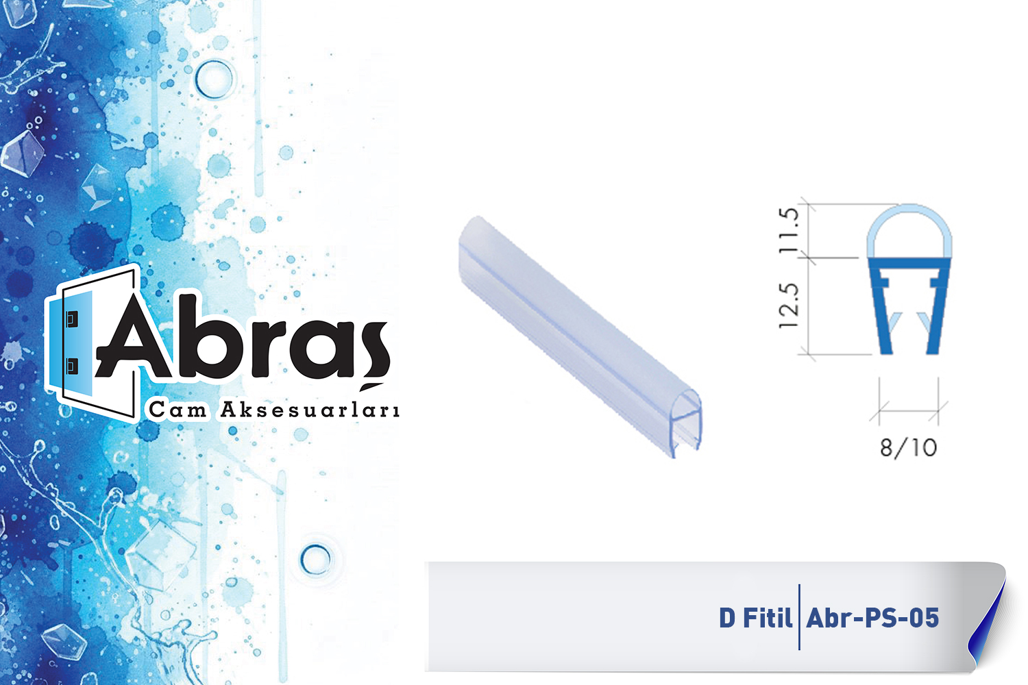 Duş Cam Kapı Balon Fitil Abr-PS05