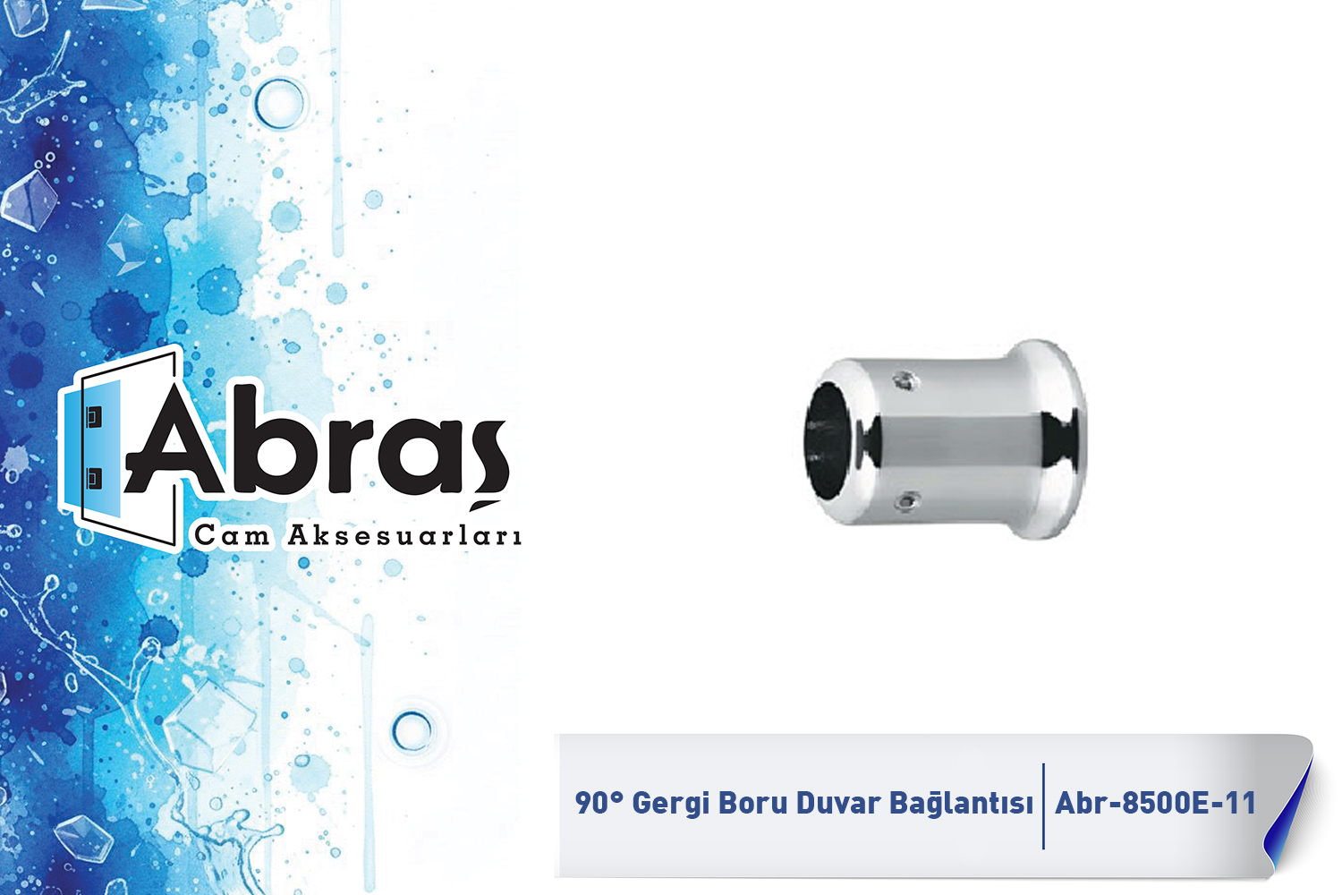 Duş Sabit Kanat Gergi Boru Duvar Bağlantısı Abr-8500E-11