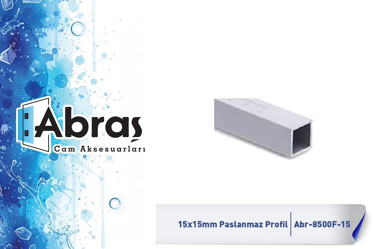 Paslanmaz Gergi Profili Abr-8500F-15