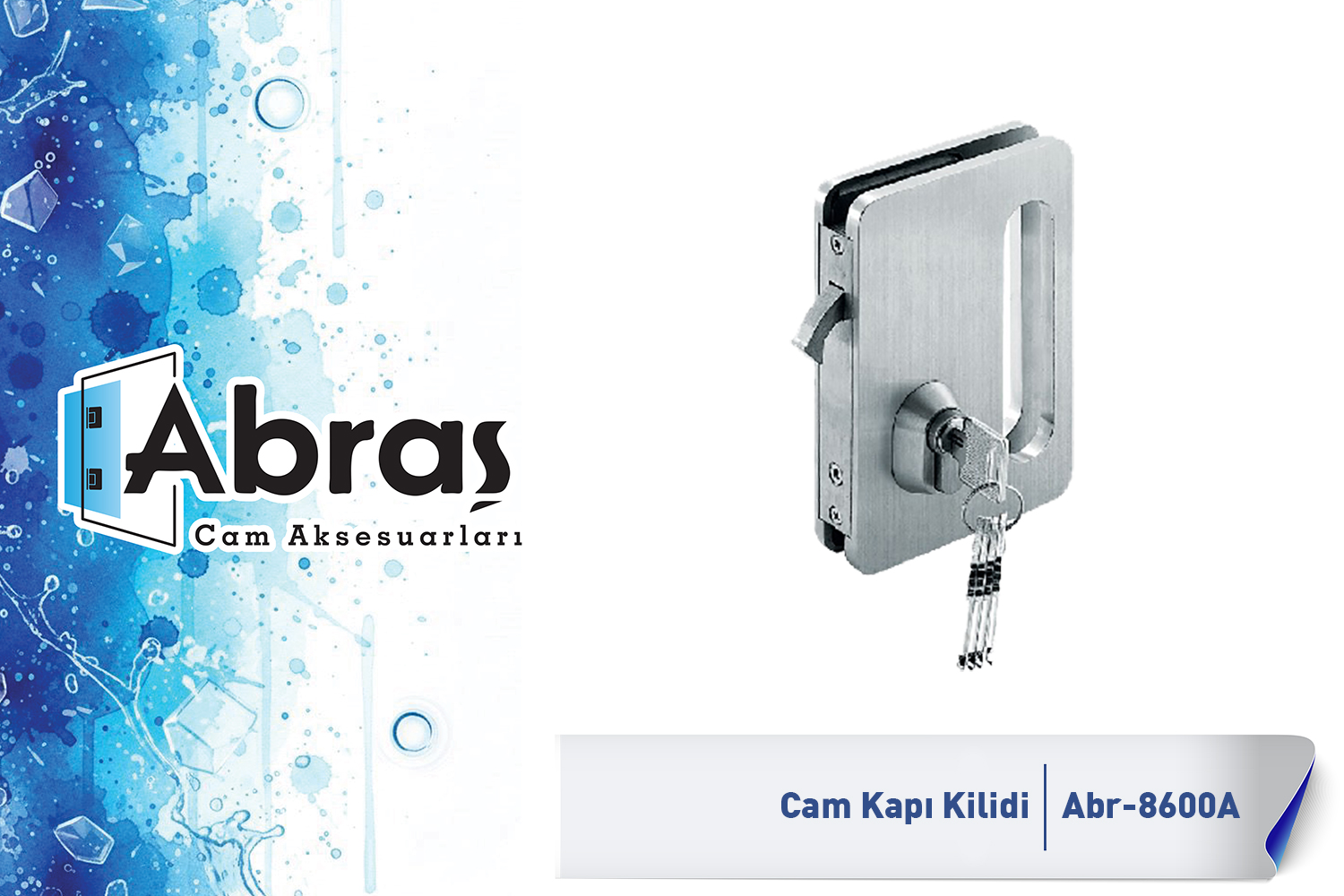 Sürme Cam Kapı Kilidi Abr-8600A