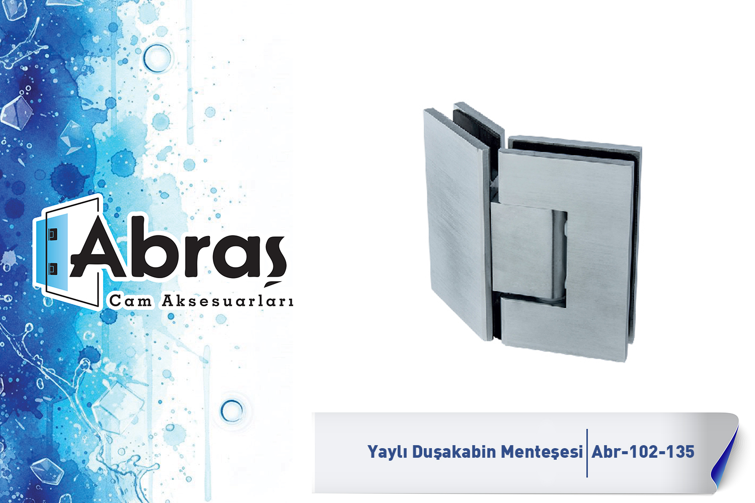 Paraduş Yaylı Cam Kapı Menteşesi Abr-102-135