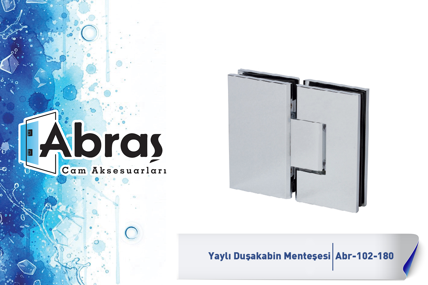 Paraduş Yaylı Cam Kapı Menteşesi Abr-102-180