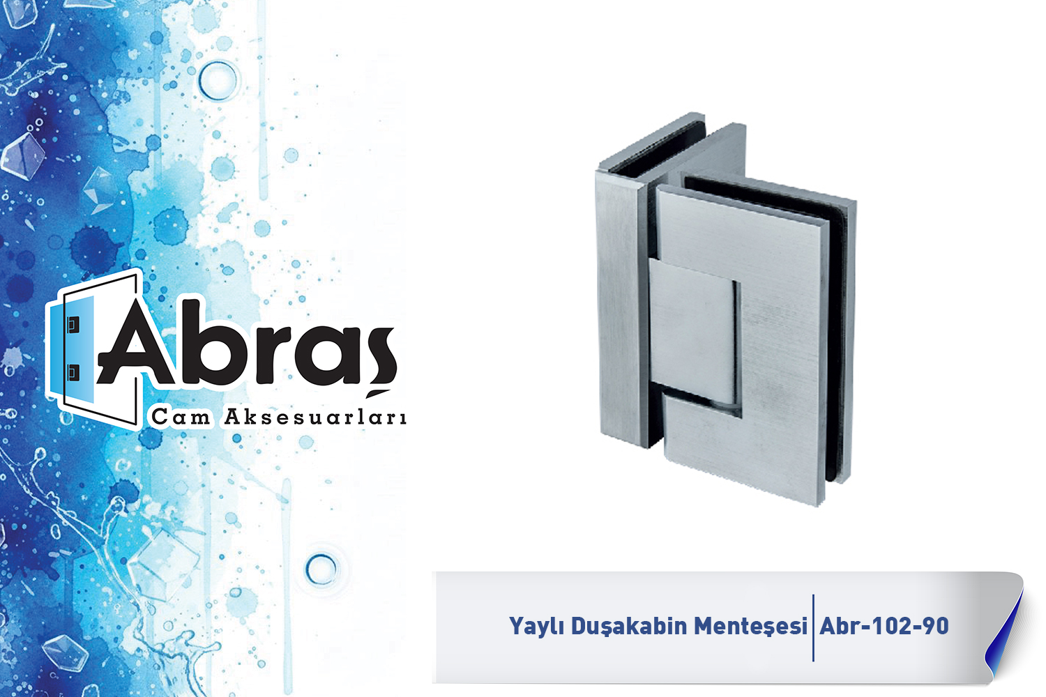 Paraduş Yaylı Cam Kapı Menteşesi Abr-102-90