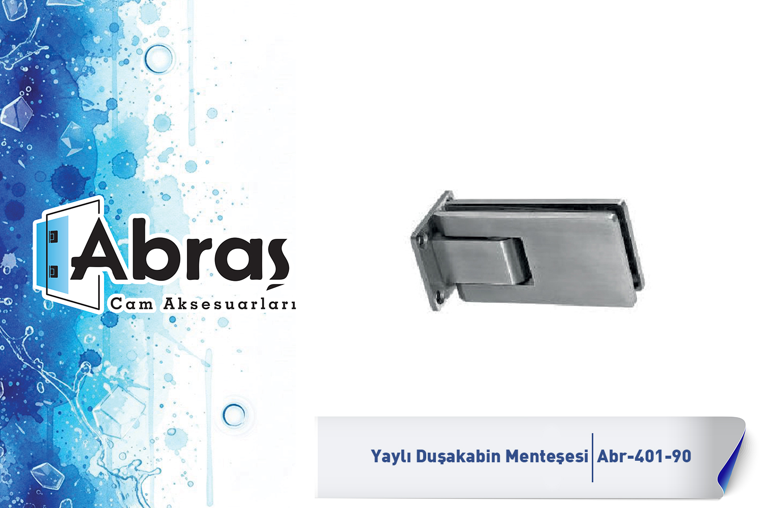 Paraduş Yaylı Cam Kapı Menteşesi Abr-401-90