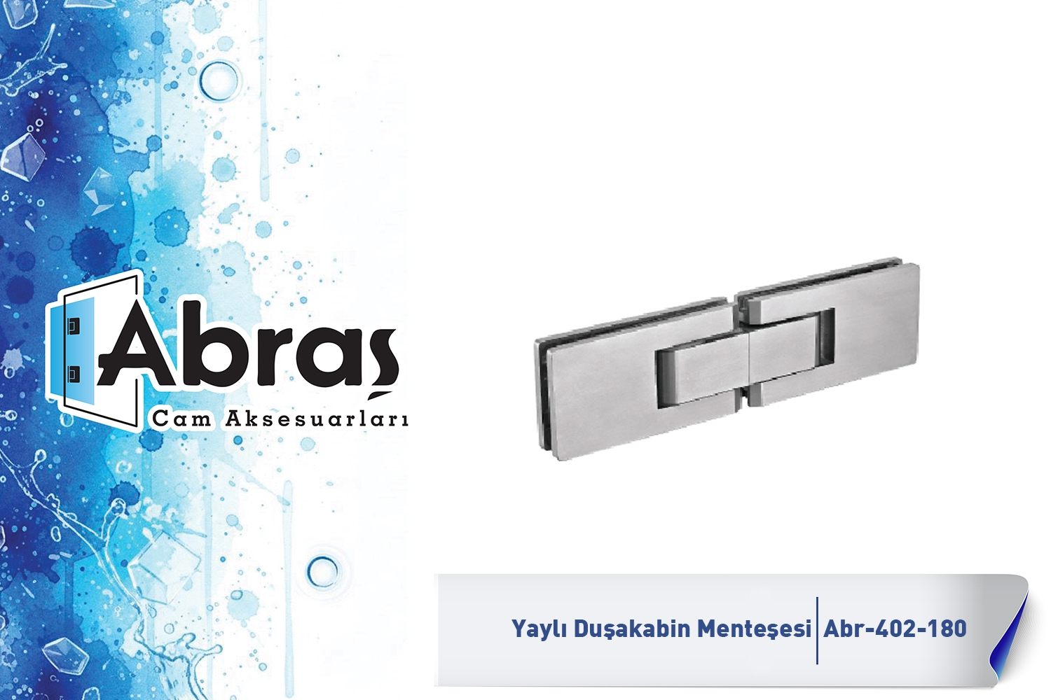 Paraduş Yaylı Cam Kapı Menteşesi Abr-402-180